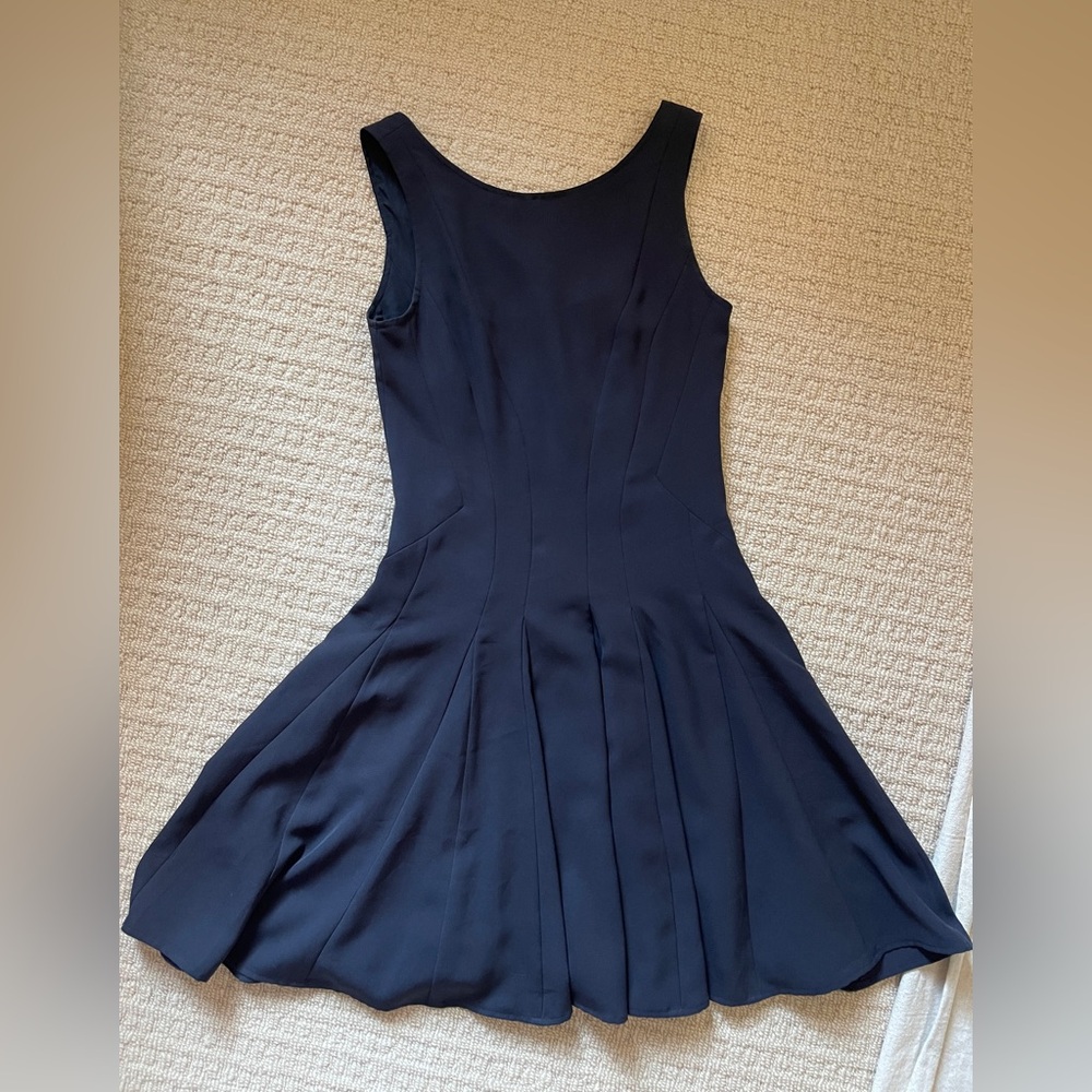 Theory Navy Blue Sleeveless Mini Dress
